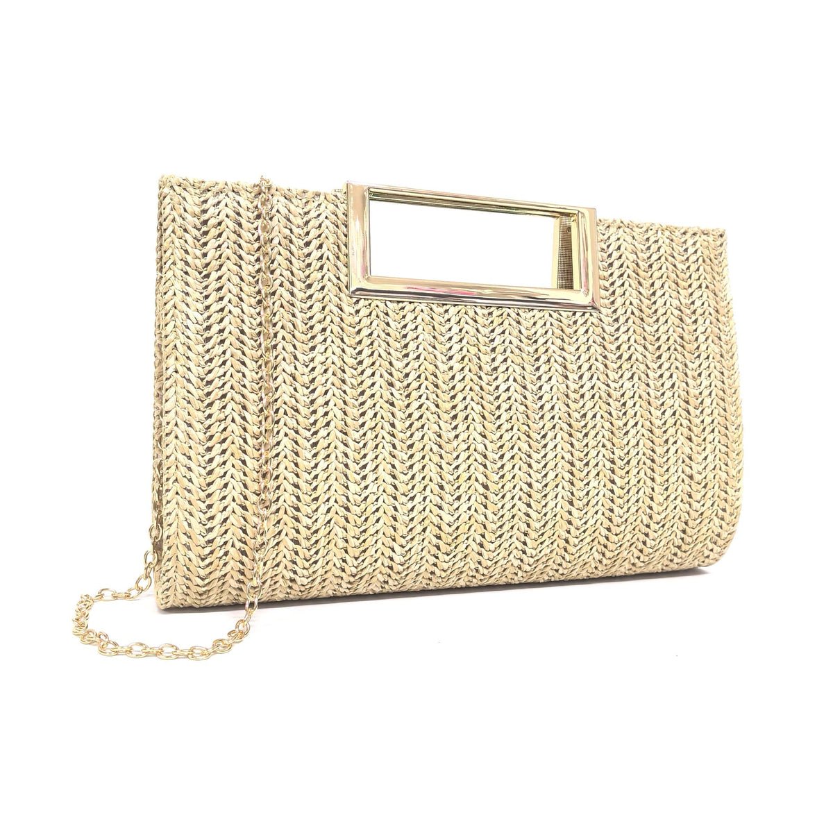 Women's Straw Clutch Simple Fashion Hardware Handbags