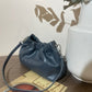 Women's Leather Folds Cloud Fashionable First Layer Shoulder Bags
