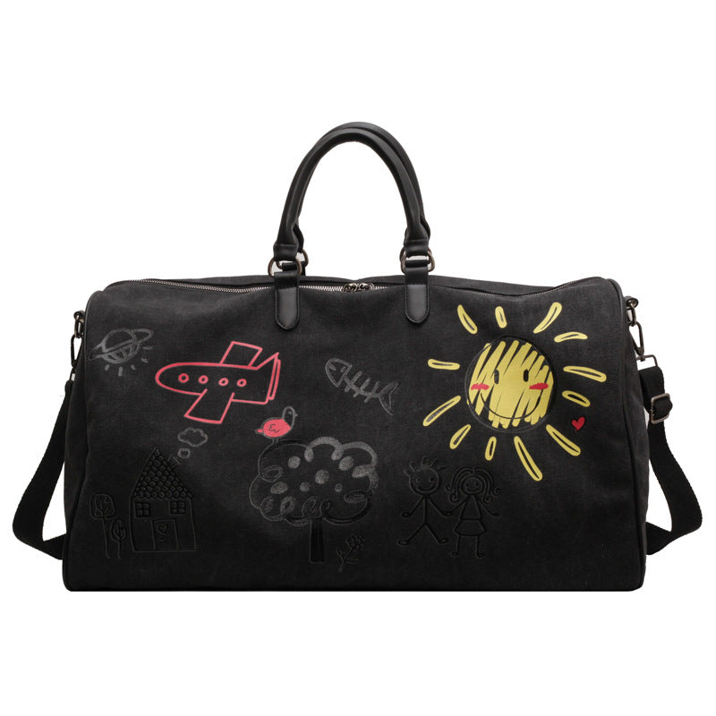 Women's Canvas Traveling Large Capacity Portable Lightweight Travel Bags