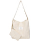 Korean Style Canvas Female Commuter Niche Striped Large Tote Bags