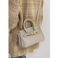Women's Lychee Pattern Large Capacity Fashionable Kelly Shoulder Bags
