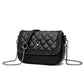 Spring Rhombus Embroidery Chain Soft Leather Shoulder Bags