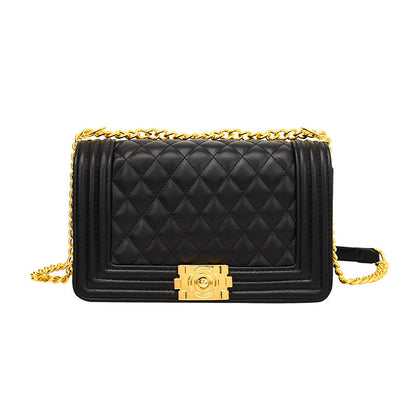 Women's Embroidery Line Fashion Classic Style Chain Shoulder Bags