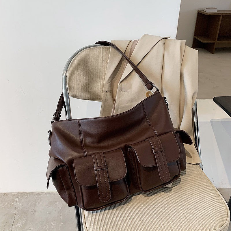 Women's Capacity Trendy Korean Style Work Clothes Shoulder Bags
