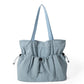 Women's Simple Large Capacity Design Pleated Commuter Bags
