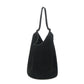 Single Frosted Cowhide Suede Dumpling Niche Bucket Bags