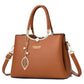 Women's Western Style Solid Color Large Capacity Handbags