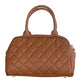 Women's Ge Retro Textured Embroidered Plaid Soft Shoulder Bags