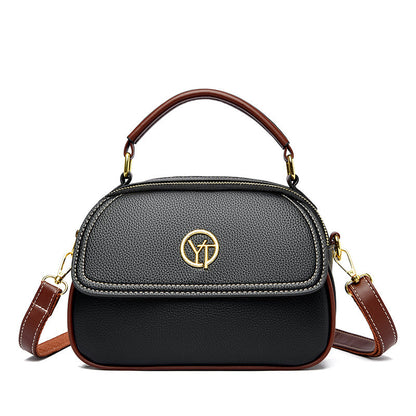 Women's Simple Wide Strap Korean Style Elegant Shoulder Bags