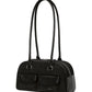 Women's Oil Wax Leather Large Capacity Bowling Shoulder Bags