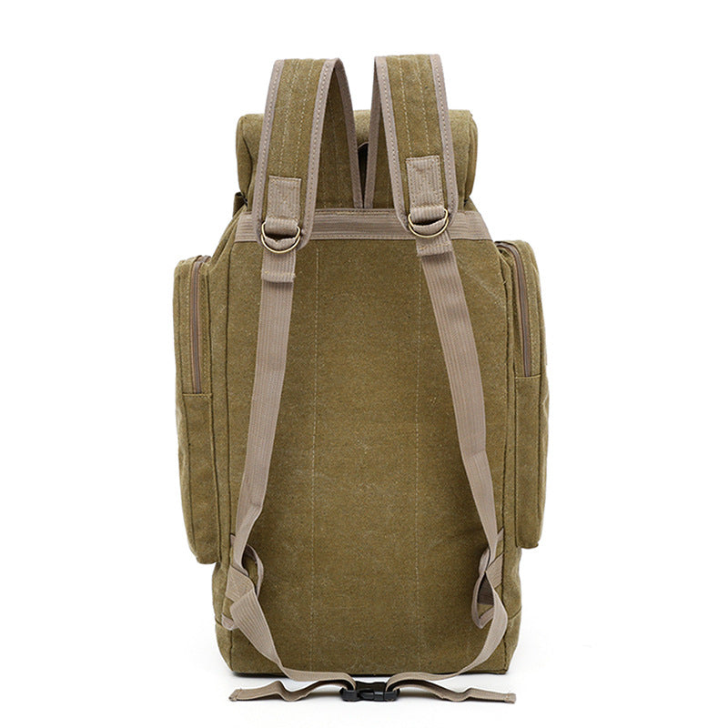 Men's Canvas Exercise Large Capacity Hiking Backpacks
