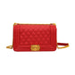 Women's Embroidery Line Fashion Classic Style Chain Shoulder Bags