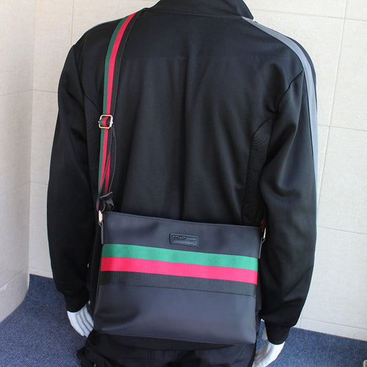 Men's Large Nylon Capacity Male Female Stripes Men's Messenger Bags