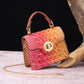 Women's Portable Retro Brahmin Crocodile Pattern Crossbody Bags