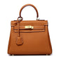 Women's High-grade Fashionable Genuine Leather Handmade Kelly First Layer Handbags