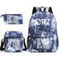 Pencil Three-piece Canvas Large Capacity Leisure Shoulder Bags