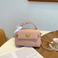 Women's Stylish Soft Leather Fashion Portable Small Square Bags