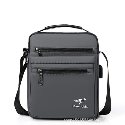 Men's Large Capacity Oxford Cloth Zipper Tide Men's Messenger Bags