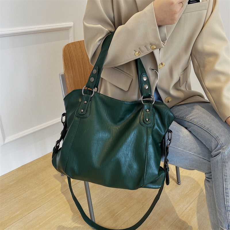 Surface Versatile Large Capacity Retro Elegant Shoulder Bags