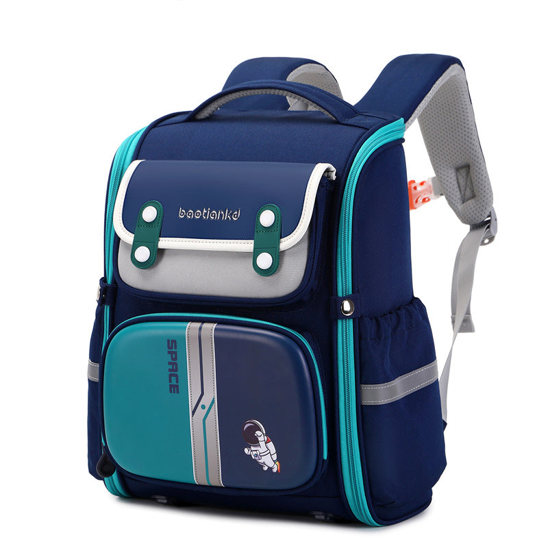 Women's & Men's & Light Tide British Burden Reduction Spine Elementary School Students' Schoolbags
