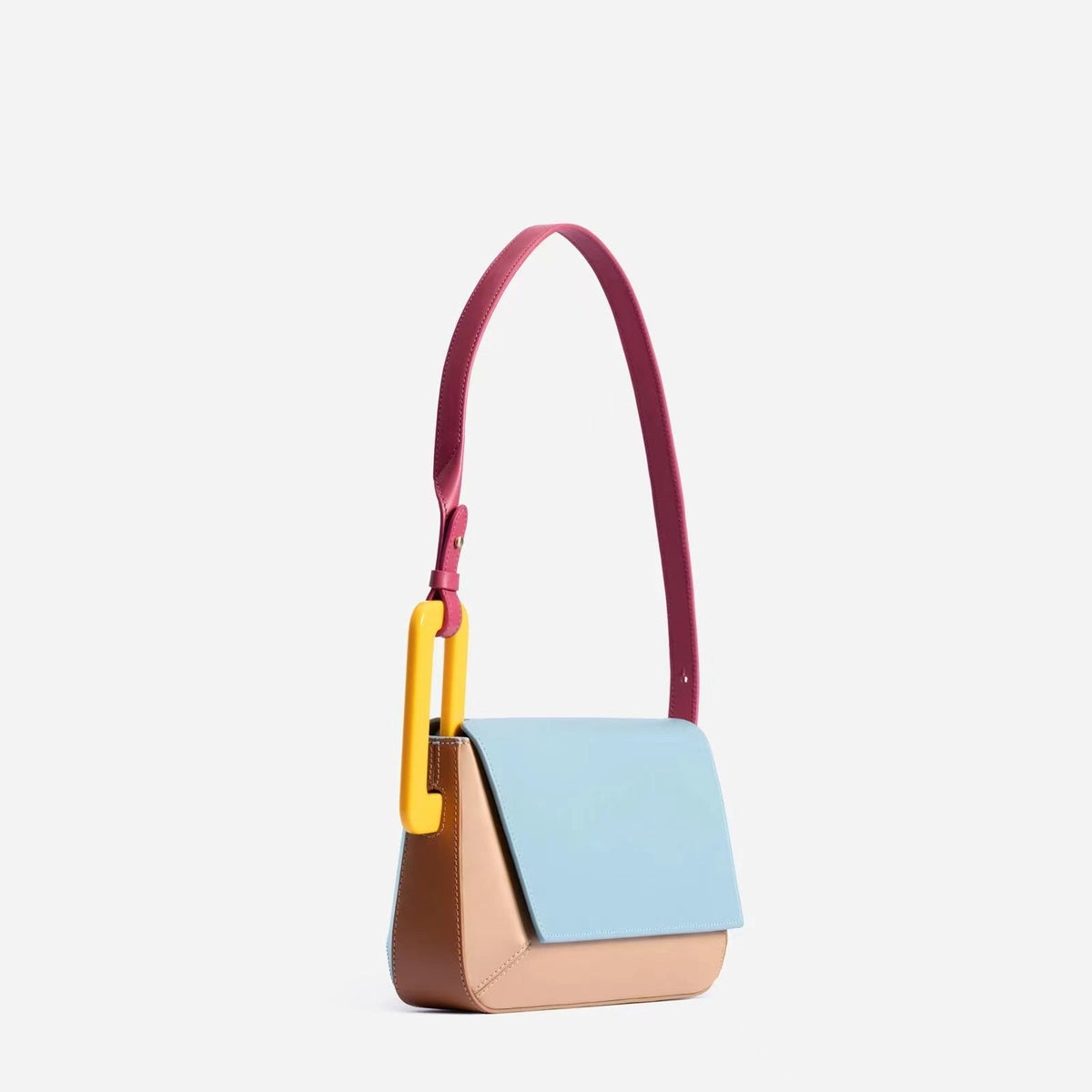 Women's Female Design Fashion Simple Trend Underarm Stitching Shoulder Bags