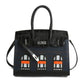 Women's Contrast Color House Platinum Kelly Fashionable Handbags