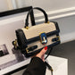 Women's Fashion Color Contrast Portable Design Pocket Small Square Bags