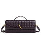 Women's Niche Woven Baguette Fashion Horizontal Clutch Handbags