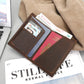 Men's Vintage Leather Passport Wrapper Crazy Horse Card Holder