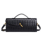 Women's Niche Woven Baguette Fashion Horizontal Clutch Handbags