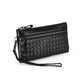 Women's & Men's Woven Long Zipper Clutch Large Capacity Ladies Wallets