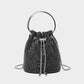 Women's Bezel Setting Brick Dinner Full Diamond Bucket Bags