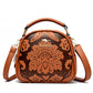 Women's Style Simple Round Ethnic Embossed Mother Crossbody Bags