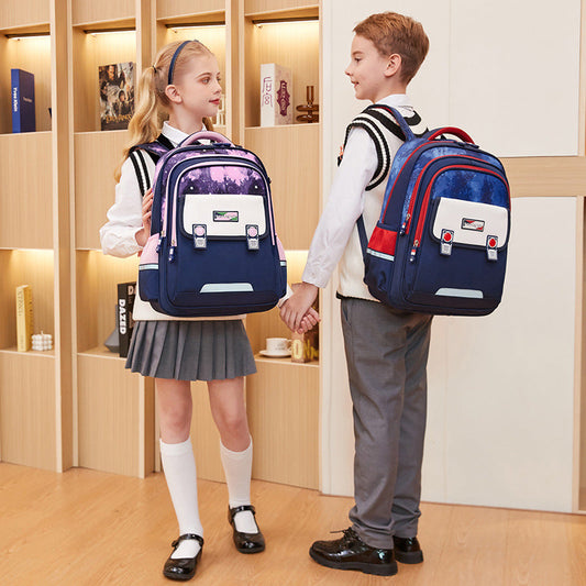 Winter Primary Boys Large Capacity British Elementary School Students' Schoolbags