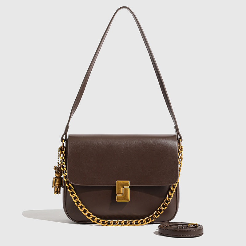 Women's Summer Solid Color Niche High Sense Shoulder Bags