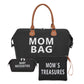 Multifunctional Three-piece Large Capacity Waterproof Hard-wearing Diaper Travel Bags