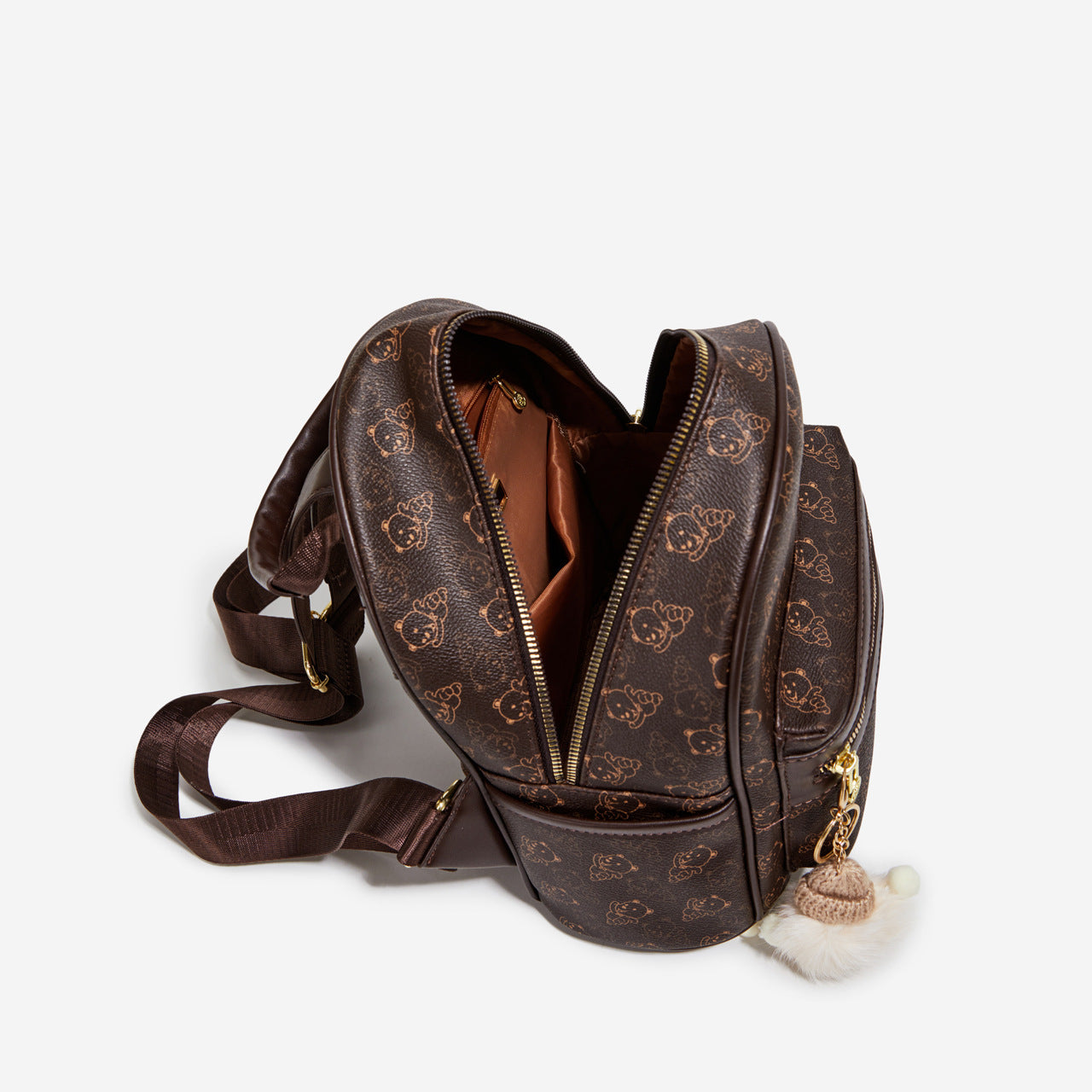 Women's High-grade Bear Printed Fashion Niche Backpacks