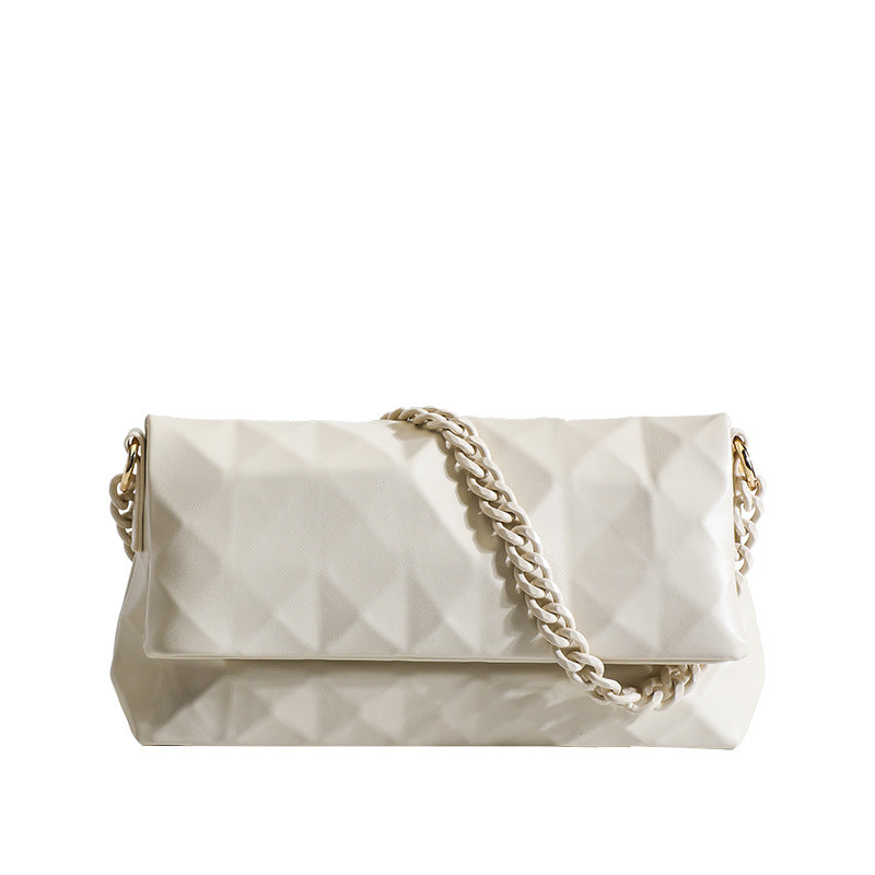 Trendy High-grade Rhombus French Style Underarm Shoulder Bags
