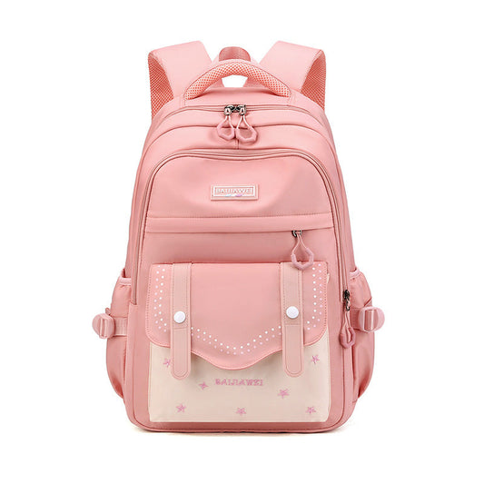 College Fashion Large Capacity Style Junior High Middle School Students' Schoolbags