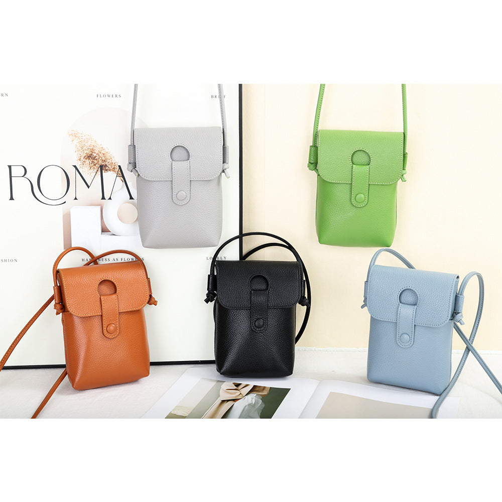 Women's Genuine Leather Mobile Summer Lightweight Fashion Crossbody Bags