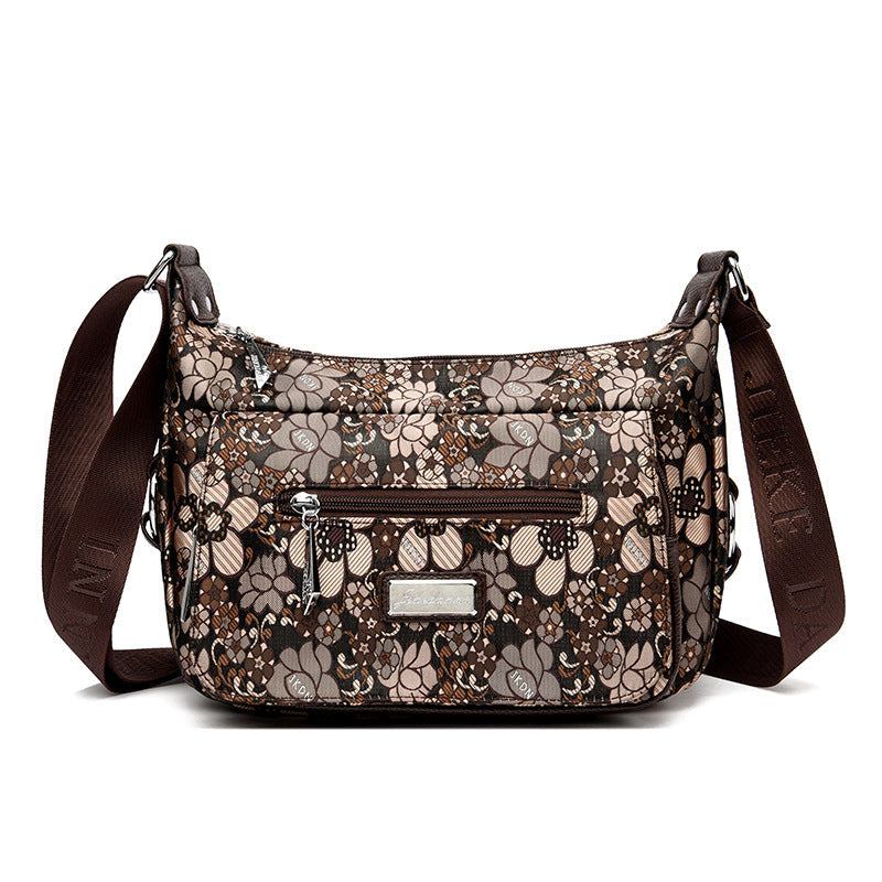 Women's Waterproof Oxford Cloth Large Capacity Printed Crossbody Bags