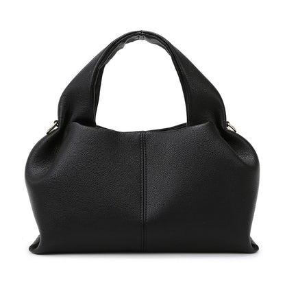 Women's French Soft Leather Cloud Fashion Simple Large Handbags