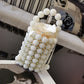 Hand-woven Beaded Pearl Hand-held Cross Body Bags