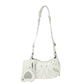 Women's Underarm Retro Rivet Motorcycle Pleated Crescent Crossbody Bags