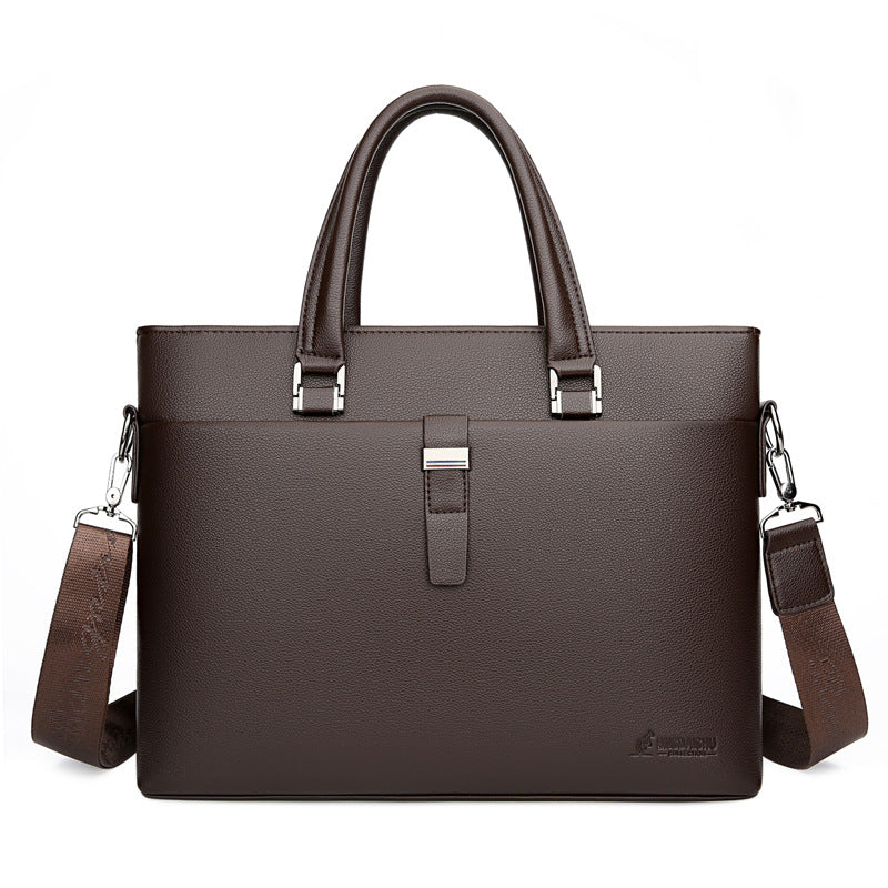 Men's Fashion Trendy Large Capacity Business Horizontal Laptop Bags