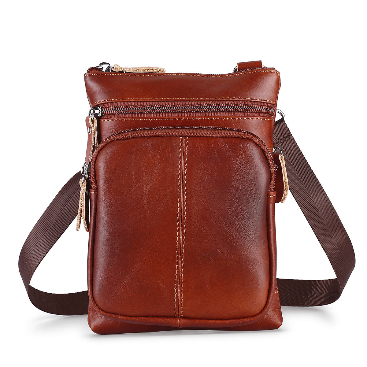 Women's & Men's & Cowhide Leather Leisure Bags