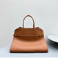 Large Capacity Commuter Cowhide High-grade French Minority Handbags