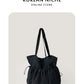 Women's Simple Large Capacity Design Pleated Commuter Bags