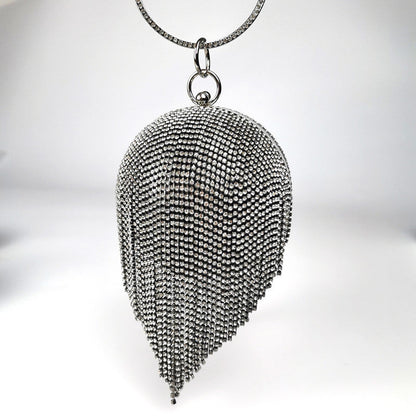 Tassel Clutch Rhinestone Ball Party Dress Bags