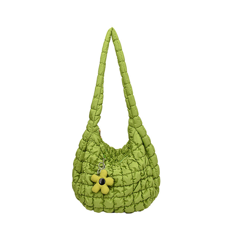 Pleated Large Korean Fashion Capacity Bubble Shoulder Bags